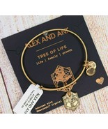 ALEX and ANI Tree of Life Bracelet with Charms Gold family bracelet NWT - £14.57 GBP