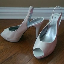 Guess Cream Open Toe Heels Size 7M - $16.99