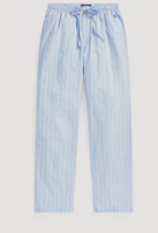 POLO RALPH LAUREN WOVEN COTTON BLUE STRIPED PAJAMA LOUNGE PANTS XL - £25.16 GBP