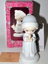 Precious Moments 524166 May Your Christmas Be Merry 1991 Figurine Specia... - $9.49