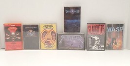 Vintage Heavy Metal/Hard Rock Cassette Tapes Lot of 7          - £23.73 GBP