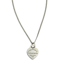 Pre-Owned Tiffany &amp; Co. Necklace Sterling Silver 925 &quot;Please Return to T... - £231.98 GBP