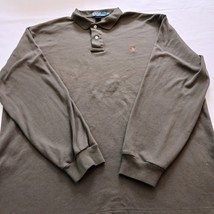 Polo Ralph Lauren Men's Brown Cotton Polo Shirt Long Sleeve Size XL image 7
