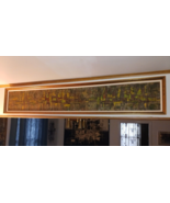 MID CENTURY ABSTRACT BRUTALIST EXPRESSIONIST CITYSCAPE PAINTING LILLIAN ... - $65,698.54 MXN