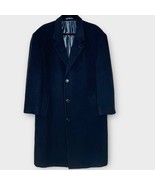 RALPH LAUREN black cashmere blend car coat dress coat size 44R single br... - £95.61 GBP