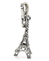 Juicy Couture Charm Pave Eiffel Tower Silver tone NIB - £102.31 GBP