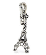 Juicy Couture Charm Pave Eiffel Tower Silver tone NIB - £102.08 GBP