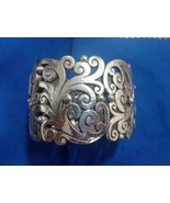 RETIRED Brighton &quot;Madrid Lace&quot; Silver Tone Bracelet Scroll Work - $39.99