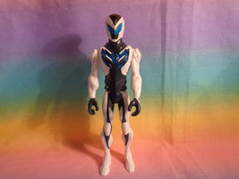 White Black &amp; Blue Unmarked Action Figure - as is - 6&quot; - £3.05 GBP