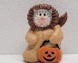 Midwest Cannon Falls Halloween Cat In Lion Costume Pumpkin 3.5&quot; Figure - £15.58 GBP