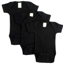 Unisex 100% Cotton Black Onezie (Pack of 3) Newborn - $23.16