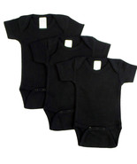 Unisex 100% Cotton Black Onezie (Pack of 3) Newborn - £18.24 GBP