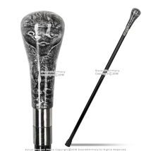 Soaring Eagle Fantasy Walking Cane Glass like Polyresin Handle Gentleman... - $16.81