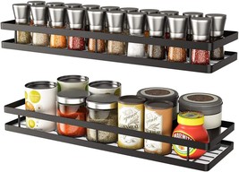 rack holder kitchen spice herb jar rack wall mounted space saver - £20.76 GBP+