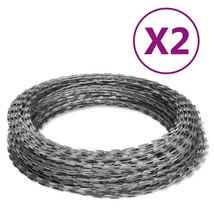  Razor Wires Helical Wire Rolls 2 pcs Galvanized Steel 196.9' - $2,645.21 MXN