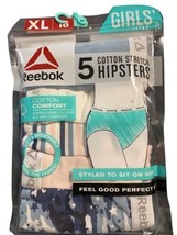 Reebok Girls Size XL  16 Cotton Hipster 5-Pack Stretch Panties Nip - £12.22 GBP