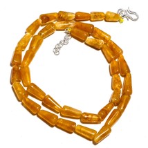 Orange Aventurine Naturel Pierre Précieuse Perles Multi Forme Strand Longue 19 &quot; - £7.71 GBP