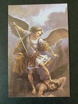 1994 Angel Conquering Satan Image Christian Handout  - $8.50