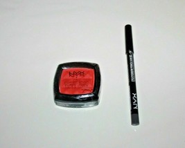 NYX Pressed Powder Blush PB08 + Eye/Eyebrow Pencil #912 Lot of 2 New - £7.58 GBP