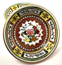 Jingdezhen Hand Painted Plates China Antique Porcelain Flower Bird Butterfly 4&quot; - £13.32 GBP