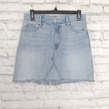 Gap Denim Skirt Womens 27 Blue Light Wash Cut Off Jean Mini Skirt Casual... - £15.76 GBP