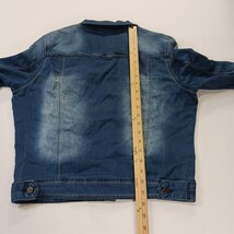 Indigo Rein RN#128963 Women's Blue Stonewashed Denim Front Jacket Size XL image 8