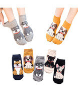 Anysox 5 Pairs One Size 5-9 Sock Multicolor Dog Spring Summer Women Cotton - $24.50