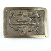 Vintage NAPA National Automotive Parts Association Belt Buckle Brass ton... - $19.99