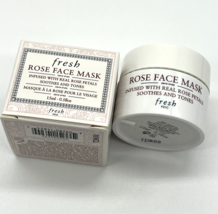 Fresh Rose Face Mask Travel Size Infused With Real Rose Petals 15 ml/0.5oz - £7.04 GBP