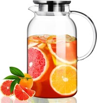 Glass Kettle with Lid And Handle, Hot and Cold Glass Kettle 61 Ounces/1.... - $297.96 MXN