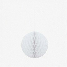 Honeycomb Bliss: 8&quot; Premium Paper Party Ball - Easy Assembly, Catching White Sol - £14.51 GBP