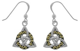 Jewelry Trends and Gold-Plated Celtic Triquetra Trinity Knot Sterling Silver Dan - £47.15 GBP