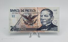 Mexico Polymer Banknote  20 Pesos 2006 ~  Circulated P-116f - $27.44 MXN