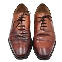 Magnanni Lucas Leather Oxford Cognac Brown Size 14 M 21019 - £67.22 GBP