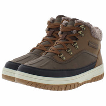 Weatherproof Men&#39;s Slope Size 9 Lace-Up Sneaker Boot, Brown - £15.76 GBP