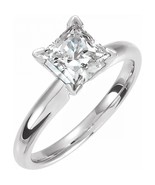 Princess Natural Mined Diamond Ring 14k White Gold (2 Ct G VS1 Clarity) GIA - $28,557.71 CAD