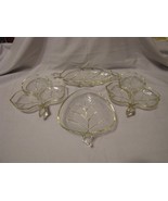 Set of 4 Vintage Leaf-Shaped Relish/Candy Dishes Maple, Birch, Oak - $324.51 MXN