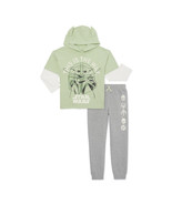 Star Wars The Mandalorian Boys Cosplay Hoodie and Joggers Set, Multicolo... - €24,80 EUR