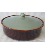 Red Wing Village Green Round Casserole 2 Quart with Lid - £28.81 GBP