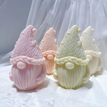 Knitted Christmas Gnome Silicone Mold Xmas Dwarf Figurine Wax Gypsum Resin Mould - £27.06 GBP