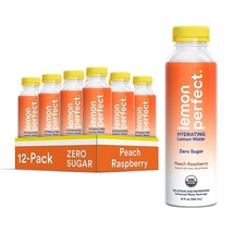 Lemon Perfect Peach Raspberry (12-pack) Hydrating Organic Lemon Water  - £30.55 GBP