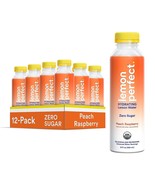 Lemon Perfect Peach Raspberry (12-pack) Hydrating Organic Lemon Water  - £30.68 GBP