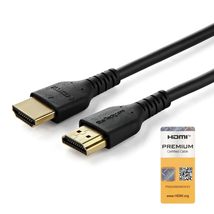 StarTech.com 6ft (2m) Premium Certified HDMI 2.0 Cable with Ethernet, Durable Hi - $29.94