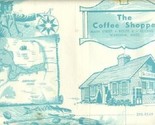 The Coffee Shoppe Placemat Route 6 Wareham Massachusetts 1960&#39;s - $11.88