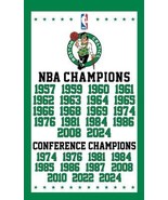Boston Celtics Basketball Team Winners Flag 3x5ft banner - $341.18 MXN