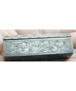 Antique 800 Silver Nude Woman Enamel Lipstick Pop Mirror Engraved Faux T... - $5,385.40 MXN