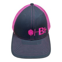 HB Brewing Brewery Hops Retro Hat Hot Pink Grey Richardson 112 Adjustable - £12.81 GBP