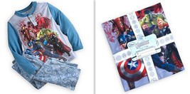 Disney Store Boys 2-Pc Pajama Set Avengers Marvel Hero Pants &amp; Long Slee... - $14.40