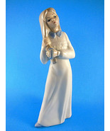 Tengra Valencia Spainish Art Porcelain 8.5&quot; Girl Figurine brushing hair ... - £19.73 GBP
