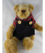 Flowers Inc Balloons Golden Brown Teddy Bear 13&quot; Plush with red shirt Na... - $20.28 CAD